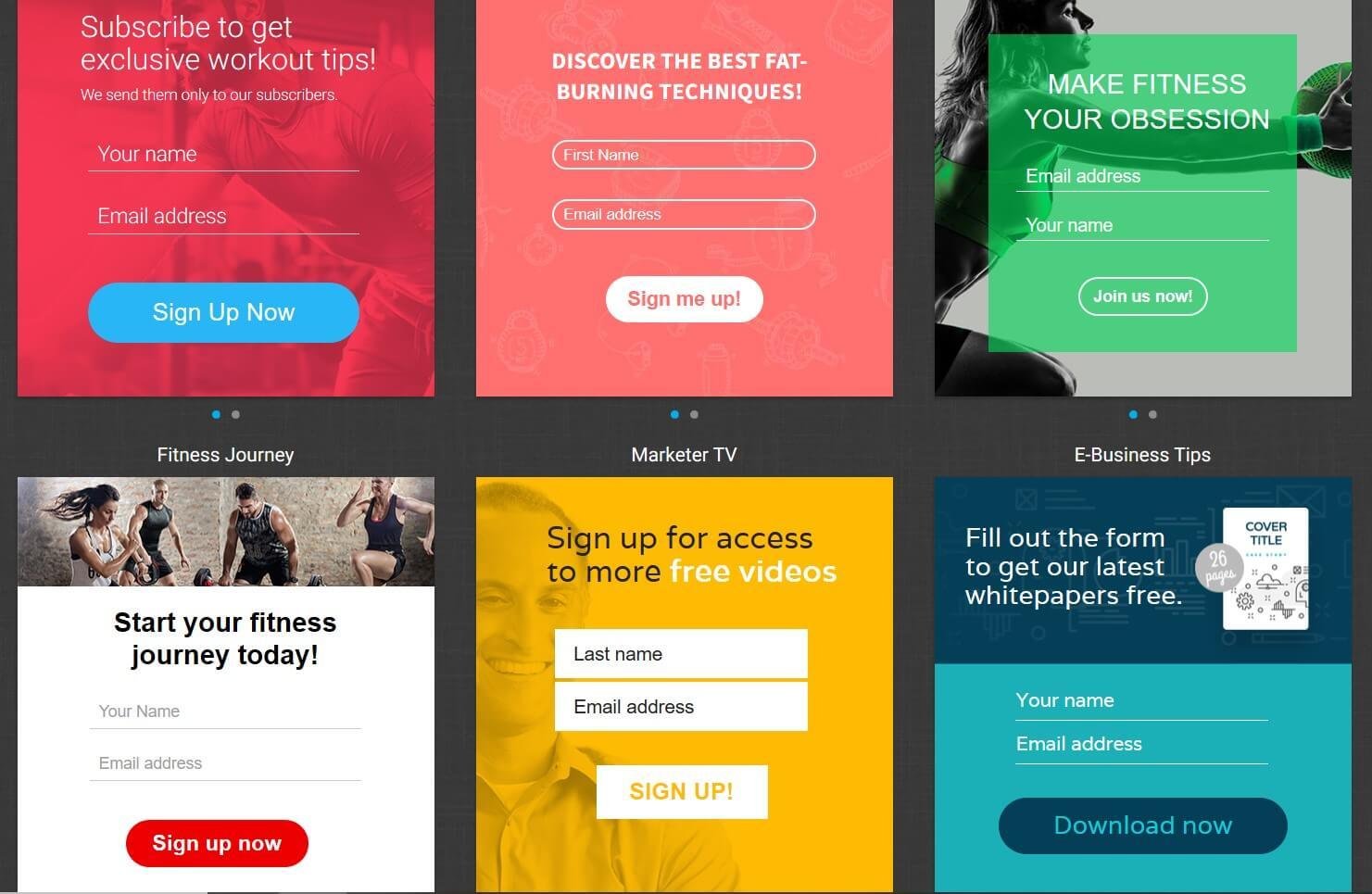 Email Marketing教學Getresponse表格模板