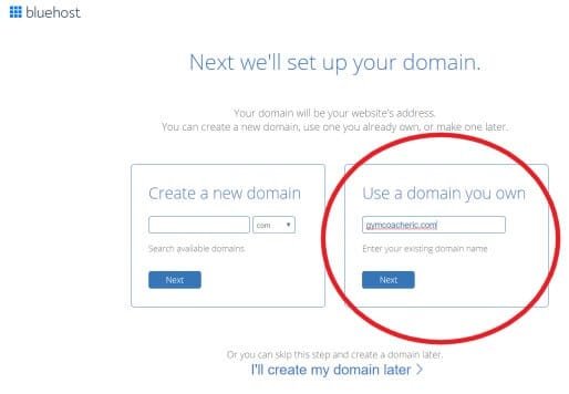 BLUEHOST use your own domain Bluehost教學 用已有網址方法